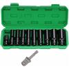 Sexyhot 11 Pezzi Set di Chiavi a Bussola, Bussole 1/2 per Avvitatore ad Impulsi(10-24mm), per Riparazioni Auto, Cambio Gomme, Camion, Trattori Motori