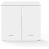 ELLENNE Kit interruttore luce Smart WiFi - Ricevitore + interruttore wireless, telecomando intelligente, compatibile con app Tuya e Google Home/Alexa (1 interruttore (2 tasti)