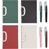 Ayicheyl 4 Pezzi Spiral Quaderno Appunt, A6 Taccuino Tascabile Colorato con Penna, Block Notes Piccoli Mini Notebook 5 Minute Journal per I Viaggi, La Scuola, Il Lavoro