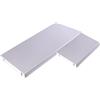 Composad | Coppia di Ripiani interni ad angolo per ARMADI, scaffali per armadi, (LxAxP) 96,4x1,8x94,7 cm, Colore Grigio, Made in Italy