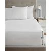 Rapport Home Rapport - Coppia di federe in percalle super morbido, confezione da 2, colore: bianco