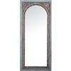 DRW Specchio da Parete Rettangolare con Arco di Legno in Blu, Naturale, Medidas: 80x180x7cm