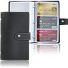 Czzmy 96 Porta Biglietti da Visita Carta di Libro in PVC Carte per Conservare Biglietto da Visita Carte Fedeltà Porta Carta di Credito ecc, 1-nero, 1 Pièces