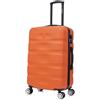 CELIMS - Valigia Media 20 kg Rigida Arancione Leggera | Valigia da Stiva 65cm Donna | Lucchetto Integrato | ABS | Trolley Medio 65cm con 4 Ruote