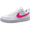Nike Court Borough Low RECRAFT GS Bambina, Sneaker, White Laser Fuchsia, 38.5 EU