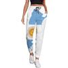 Generic Flag Map of Argentina - Pantaloni sportivi da donna, con stampa, con tasche, Stile:, S