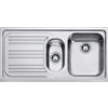 Franke Lavello Cucina 1 Vasca e Mezzo da Incasso con Gocciolatoio Sinistra Larghezza 100 Cm Materiale Acciaio Inox Serie Radar RRX 651 Satinato - 101.0053.245