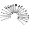 APlus Fresa Rotante, APLUS 20Pcs HSS Set di Punte Burr da Trapano per Intaglio del Legno, Gambo 3 mm, Set Frese per Fresatura Manuale Utensili Rotanti, Fai Da Te