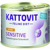 KATTOVIT Sensitive Umido scatoletta 185g Gusti Vari - Pollo