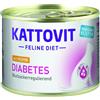 KATTOVIT Diabetes Umido scatoletta al Pollo 185g