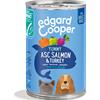 Edgard&Cooper Edgard Cooper Umido Cane Salmone e Tacchino - 400g, singolo