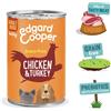 Edgard&Cooper Edgard Cooper Umido Cane Pollo e Tacchino - 400g, 6 pezzi