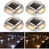 AGPTEK 4 x Luci Solari da Giardino Luce solare per esterni LED Lampada Solare Auto On/Off Luci per Sentieri 2 modalità colore per Cortile Ponte Dock Passo Vialetto Percorso Scale (Bianco Caldo/Freddo)