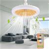 Shengruili Lampadario con Ventilatore da Soffitto, Luce con ventilatore da soffitto, Ventola Soffitto con Luce, Ventilatore da con illuminazione luce