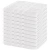Lavea® 10 Lavette Bagno 30x30 cm in Spugna di Cotone 100% Morbidi e Assorbenti, per Casa Hotel Spa - Ideali anche come Asciugamani Bagno Viso e Bidet - Bianco