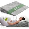 WELL B4 Cuscino antireflusso adulto da Lettura con Memory Foam - sollevatore ergonomico, a cuneo per letto e divano per gambe e Schiena, cuscino neonato, cuscino reflusso gastroesofageo