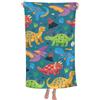 GUIZIYAO Telo Mare Bambini Dinosauri, Telo mare Dinosauro, in microfibra, Telo Mare Grande 75 * 150 CM, morbido, assorbente, ad asciugatura rapida, per spiaggia, viaggi, spiaggia, nuoto, yoga (A)