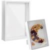 TMRBBesty Cornice Portafoto 3D,3D Cornice Profonda Scatola,Profonda 3cm Cornice Foto,Cornice Profonda,Molto adatto per foto bouquet di nozze e decorazioni fai da te,Bianco,15.2 x 20.3cm