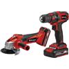 Einhell Set trapano e smerigliatrice a batteria Einhell TC-TK 18 Li Kit batterie incluse