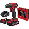 Einhell Trapano avvitatore Einhell TE-CD 18/40 Li BL kit batterie carica valigetta