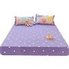 Odot Lenzuolo Coprimaterasso con Angoli, Motivo Amore Cuore Lenzuola sotto con Angoli profondità 28cm, per Bambino Adulto, Singolo Matrimoniale e Una Piazza e Mezza (180x200x28cm,Viola)