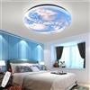 OOWOKS Plafoniera Luna a LED Design Moderno Lampada da soffitto a forma di Luna Lampada a Luna 3D Dimmerabile Applique da parete Decorativa Earth Moon Lampada da soffitto con telecomando,Earth design,50cm