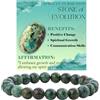 Bivei Turchese africano - Evoluzione - signora braccialetto perline 8mm semiprezioso cristallo naturale elastico elastico cristallo accessori regalo di yoga Small