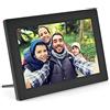 InLine Cornice portafoto digitale, WiFRAME, FRAMEO, WiFi, 10,1 pollici, 1280 x 800 16:9 LCD IPS Touch screen, 16 GB di memoria, condividi istantaneamente i momenti tramite l'app Frameo da qualsiasi
