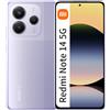 XIAOMI Redmi Note 14 5G 6GB RAM + 128GB ROM smartphone 6.67 pollici 120Hz 108MP 5110mAh 45W batteria, viola (con caricabatterie)
