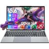 rumlawn PC Portatile 15,6 Computer Portatile 16GB RAM + 512GB SSD, Notebook Office365 con 12a Gen Alder Lake-N95 CPU, 1080P, Win11 Pro Laptop Tastiera Retroilluminata,Touch ID, Webcam, Wi-Fi5, USB3.0 * 2