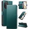 Yunubeyii Cover Libro per Honor 200 Pro 5G - [Blocco RFID] Luxury PU Leather Portafoglio Card Holder Magnetic Phone Custodia con Kickstand, Cover Protettiva Antiurto, Verde