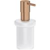 Grohe Essentials dispenser per sapone, 40394DL1, Essentials; Essentials Cube; Essentials Authentic; BauCosmopolitan warm sunset spazzolato/satinato [Accessori Bagno > Accessori per Accessori Bagno]