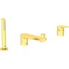 Ideal Standard La Dolce Vita rubinetto bordo vasca, miscelatore monocomando, BD671A2, La Dolce Vita brushed gold [Rubinetteria Bagno > Rubinetteria Vasca]