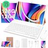 Dghrti 2025 Newest Tablet 10 Pollici Android 13 Tablets 12GB RAM + 128GB ROM (1TB TF) Octa-Cores 2.0Ghz, 8000mAh, WiFi 5G+2.4G, BT 5.0, GPS, 8MP+5MP, Corpo in Metallo con Custodia, Tastiera e Mouse, Oro