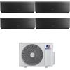 Gree - Condizionatore quadri split con inverter da 9000+9000+9000+12000 Gree Clivia Black Wifi in A++ con R32 GWHD(28)NK6OO
