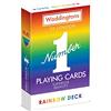 Waddingtons Number 1 Gioco di carte da gioco arcobaleno, illumina i tuoi giochi preferiti tra cui Snap e Poker con questo mazzo, perfetto compagno di viaggio, regalo e giocattolo per ragazzi, ragazze