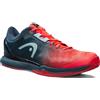 Head Scarpe da uomo per badminton/squash Head Sprint Pro 3.0 Indoor - neon red/midnight navy
