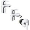 GROHE SET MISCELATORI GROHE STARTEDGE LAVABO BIDET E DOCCIA INCASSO CROMATO
