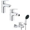 GROHE SET MISCELATORI GROHE START LAVABO BIDET E VASCA ESTERNO CROMATO