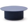 La Forma Tavolino da salotto da esterno Sedalis in alluminio con corda blu Ø 99 cm