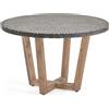 La Forma Shanelle tavolo rotondo in terrazzo nero Ø 120 cm
