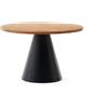 La Forma Tavolo rotondo Wilshire in legno massiccio di acacia e gambe in acciaio nero Ø 120 cm
