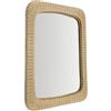 La Forma Specchio in rattan Zilna 58 x 79 cm