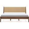 La Forma Letto Elan impiallacciatura e legno massiccio di noce corda materasso 180x200cm FSC Mix Credit