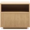 La Forma Comodino Helvine 1 cassetto impiallacciatura in rovere 60 x 52 cm FSC 100%