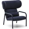 La Forma Poltrona Inari blue e acciaio, verniciata blue FSC Mix Credit