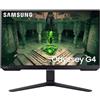 SAMSUNG Monitor Gaming Samsung Odyssey G4 G40B - 25" LED IPS Flat, FHD 1920×1080, 1ms (GTG), 240Hz Max., Nero LS25BG400EUXEN