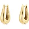 MARLION JEWELS Orecchini da donna in argento 925 spessi e a forma di fionda. Set Orecchini da donna con finitura in argento sterling o oro 18 carati ideali per regalo... Gioielli donna (Placcato oro)