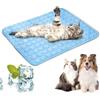 LURNODY Tappetino Refrigerante Cane e Gatto 40 * 30cm Tappetino Refrigerante per Cani Rinfrescante Autorinfrescante Non Tossico Lavabile per Animali di Piccola, Media e Grande Taglia （blu XS）