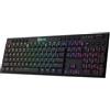 REDRAGON Tastiera meccanica RGB wireless Redragon K618 Horus, tastiere da gioco Bluetooth/2.4Ghz/cablate a basso profilo, interruttore marrone/blu - Black